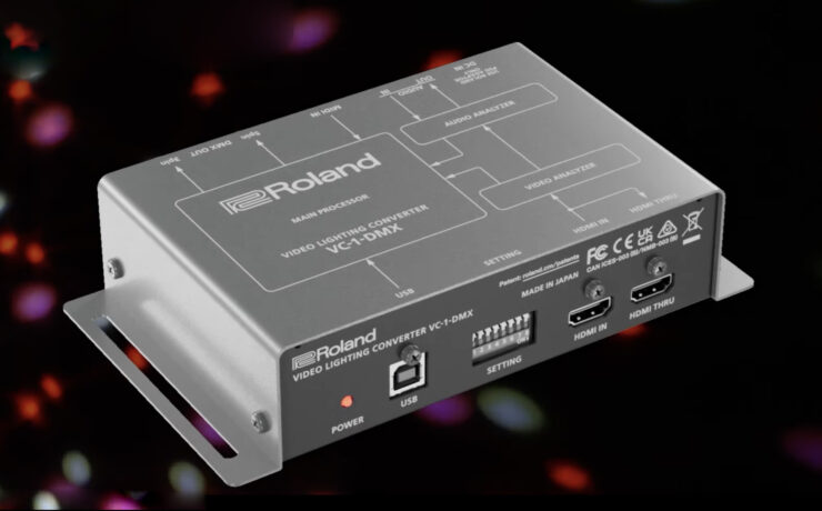 Roland VC-1-DMX Video Lighting Converter Introduced