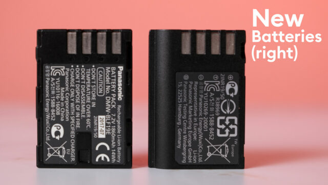 Old vs. new batteries