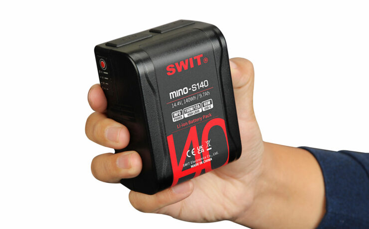 Lanzan la batería SWIT MINO S140 V-Mount - La batería de 140Wh más compacta del mercado
