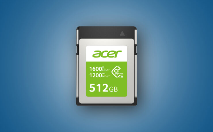 AcerがCFexpress Type Bカードを発売 - 最大512GB