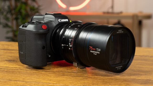 Canon EOS R5 C with Sirui 75mm anamorphic lens