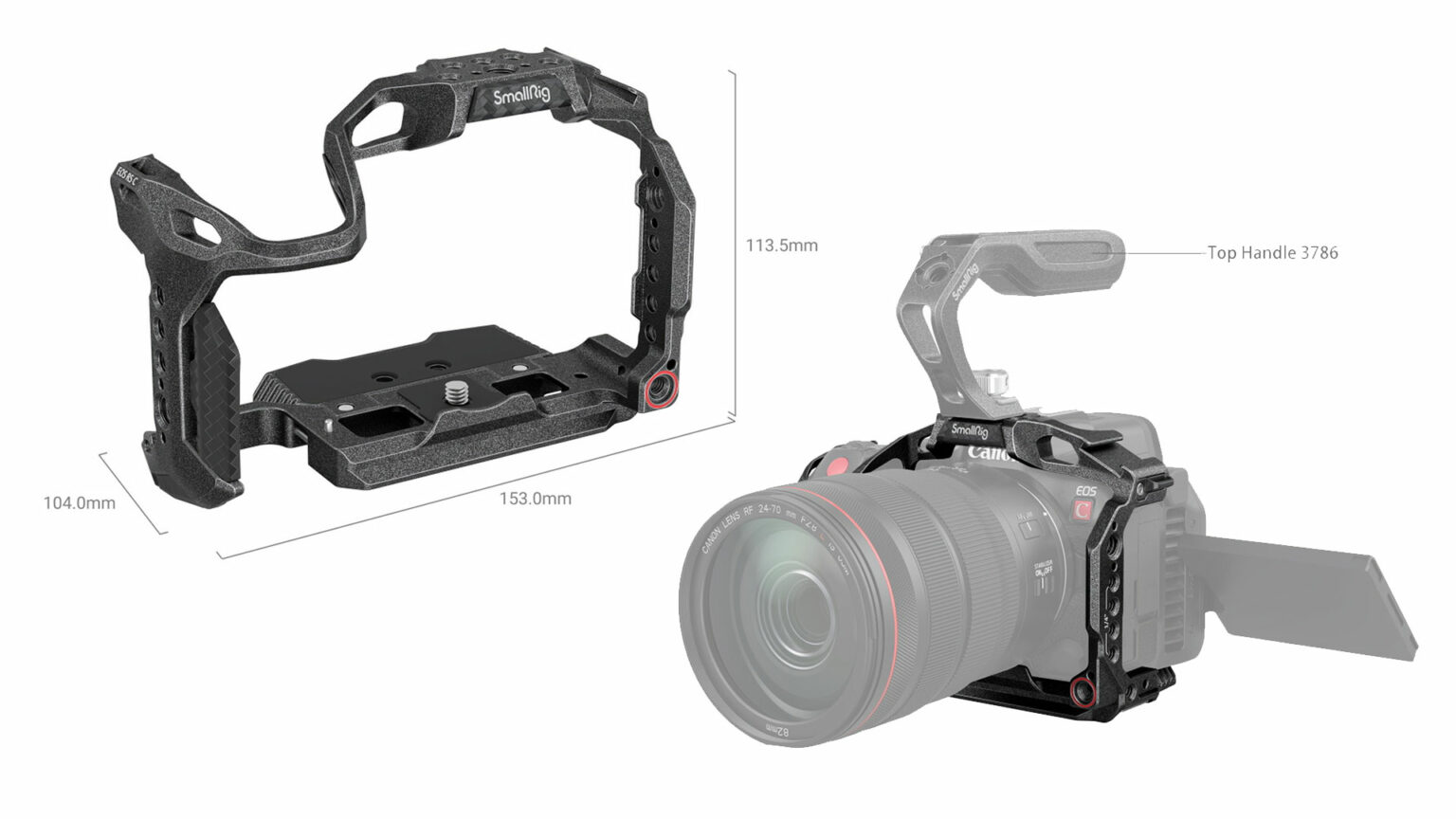 Canon R5 Small Rig Screen SmallRig Camera Cage for Canon EOS R5 C Announced | CineD