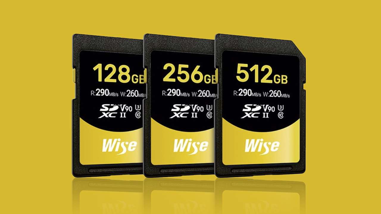 Wise Advanced 128, 256 and 512GB SD Cards with V90 Video Speed Class Introduced