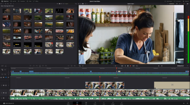 DaVinci Resolve 18 Cut Page