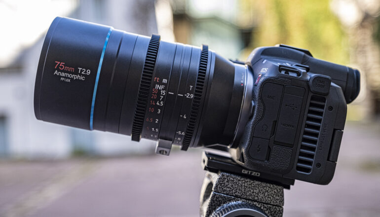 SIRUI 75mm 1.6x Full-Frame Anamorphic Lens Now on Indiegogo - Tested with Canon EOS R5 C