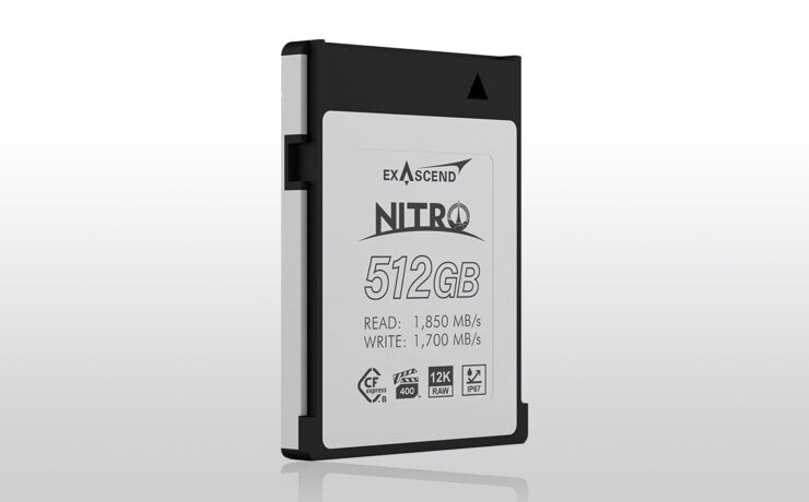 Exascend Nitro CFexpress Type B Cards Released – 12K RAW-Ready With VPG400 Certification