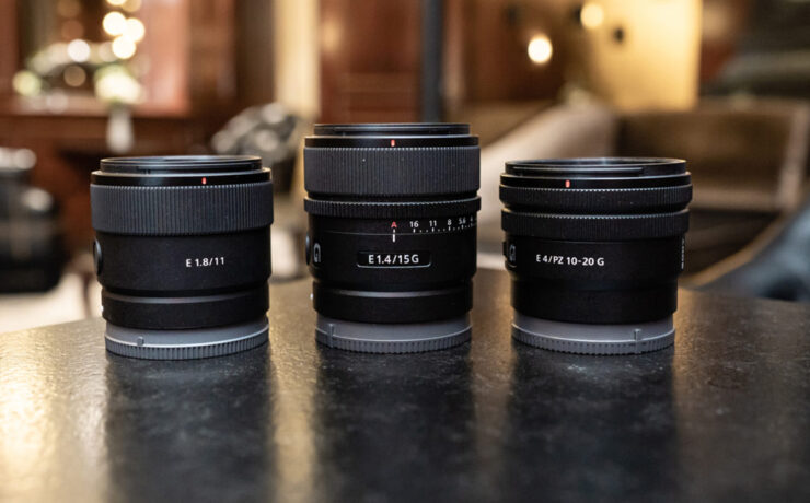 Sony Launches E PZ 10-20mm F4 G, E 15mm F1.4 G, and E 11mm F1.8 Wide-Angle Lenses for APS-C Bodies