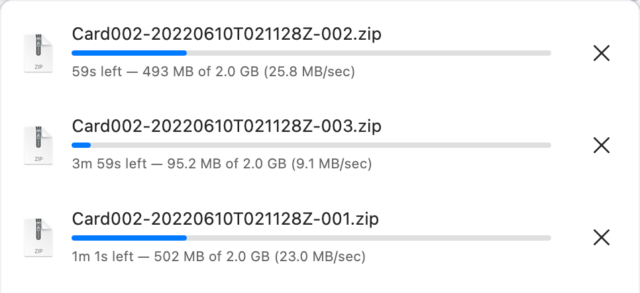 google drive split 2gb zip files