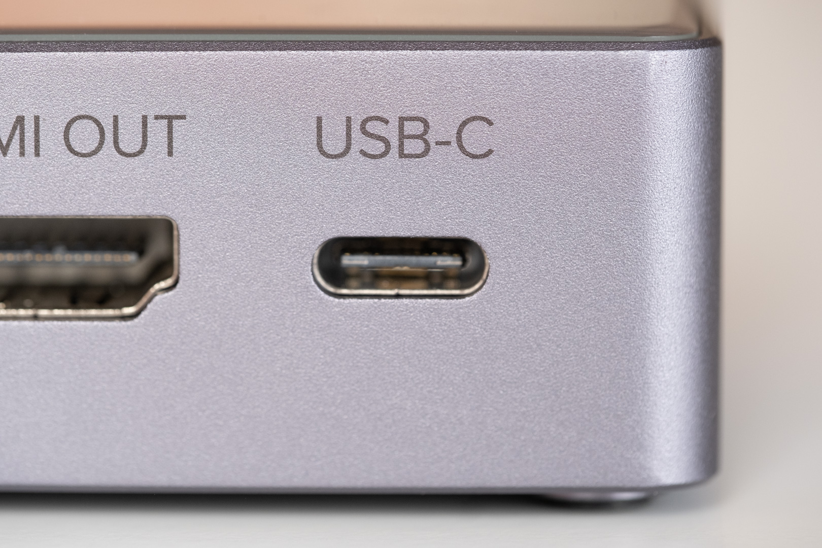 USB-C port on the ZILR Lumin Streaming Hub