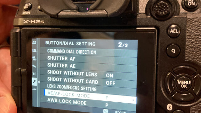 X-H2S AE/AF LOCK MODE