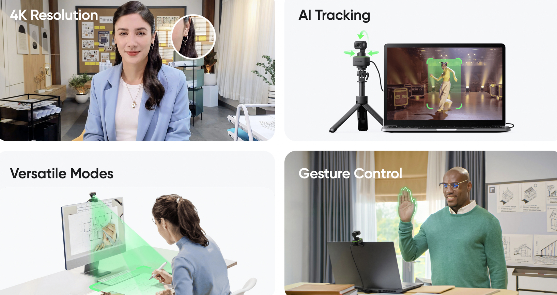 Insta360 Link AI-powered Ultra HD 4K Webcam Reviews