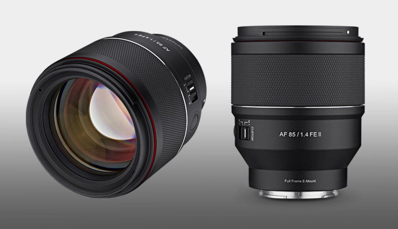 Samyang AF 85mm f/1.4 FE II Lens Announced – Upgraded AF, Smaller Size and Weight