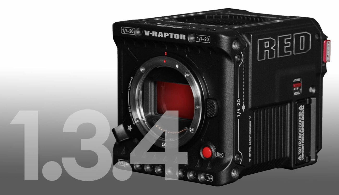 RED V-RAPTOR Firmware 1.3.4 Released - Adds ELQ R3D Quality Recording, RED Connect and More