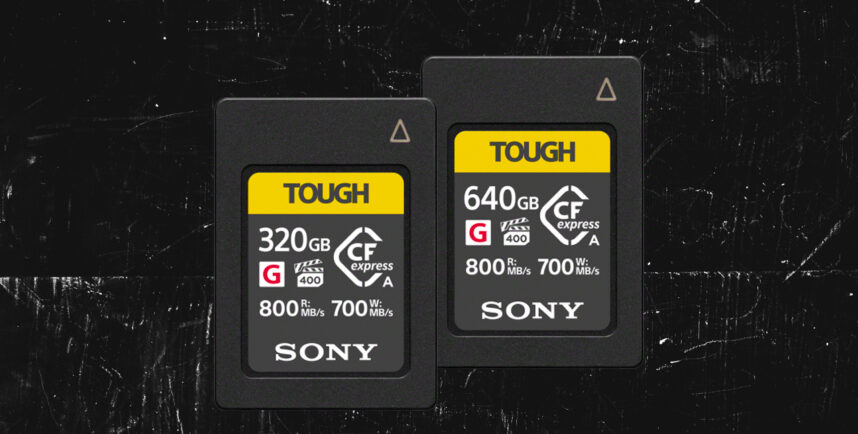 Sony 320GB and 640GB CFexpress Type A TOUGH Cards Introduced