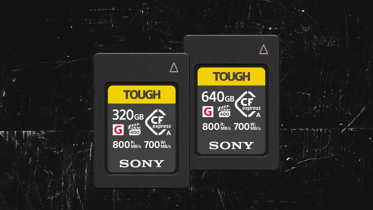 Sony 320GB and 640GB CFexpress Type A TOUGH Cards Introduced