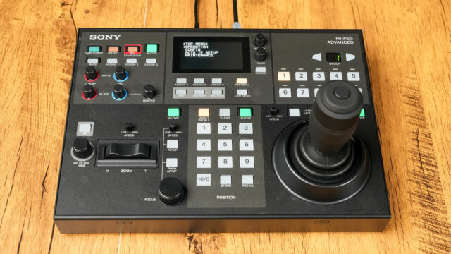 Sony RM-IP500 control panel.
