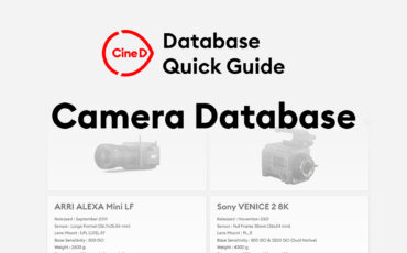 CineD Camera Database – Quick Guide Video