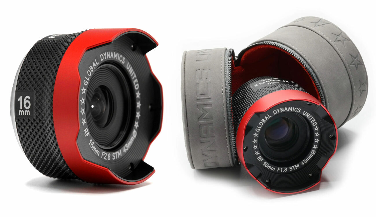 GDU Armored RF 50mm and 16mm Prime Lenses - Rehoused Canon Entry-Level Primes