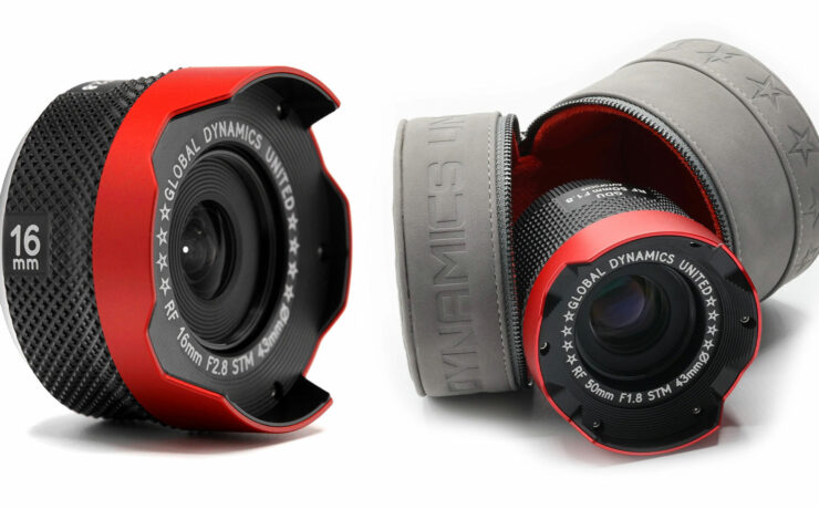 Nuevos lentes prime GDU Armored RF de 50mm y 16mm - lentes prime básicos de Canon modificados