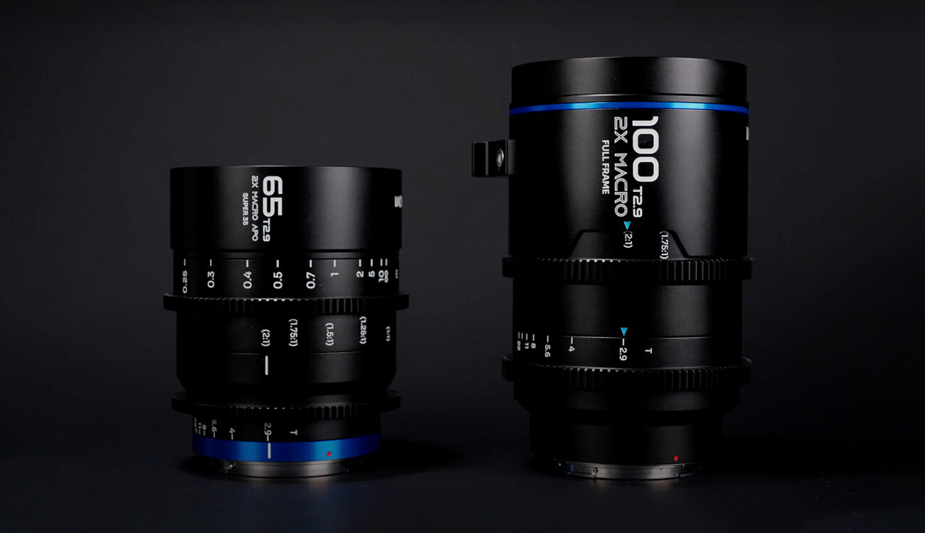 Laowaが65mmと100mm T2.9 2X Macro APO Cine Primesをリリース