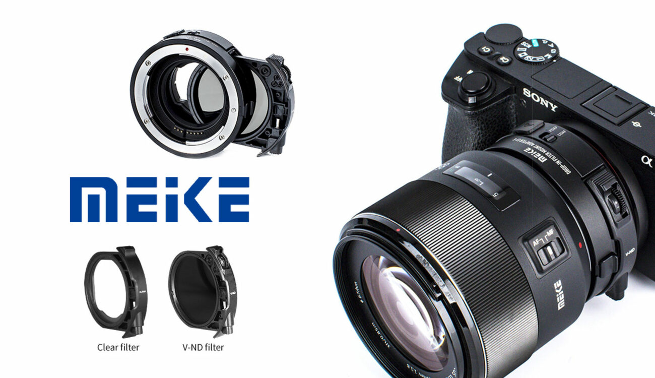 Anuncian el adaptador de montura de lente Meike MK-EFTE-C integrado Canon EF a Sony E