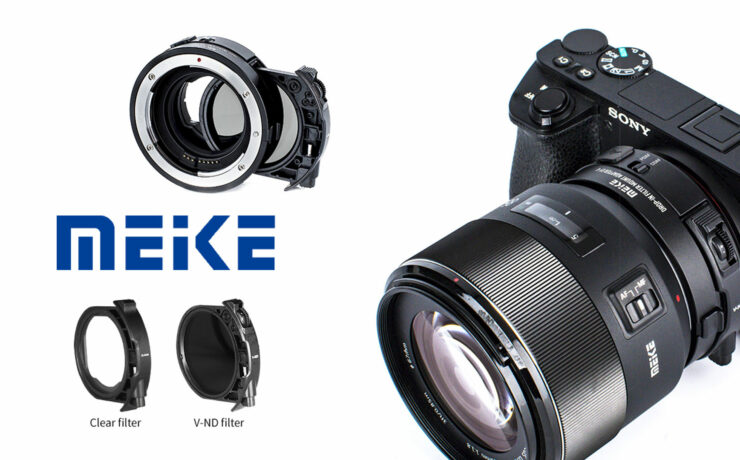 Anuncian el adaptador de montura de lente Meike MK-EFTE-C integrado Canon EF a Sony E