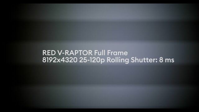 RED V-RAPTOR Rolling Shutter Test
