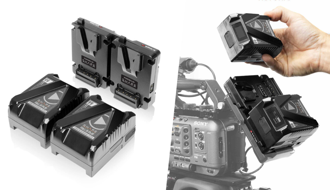 Anuncian el kit SHAPE Mini V-Mount - Dos baterías y una placa doble intercambiable en caliente