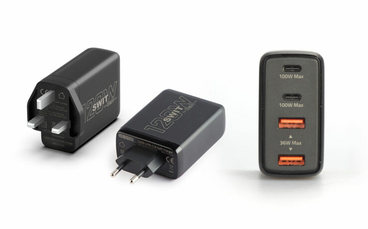 SWITがUC-2120 120W USB-C/A GaNチャージャーを発売