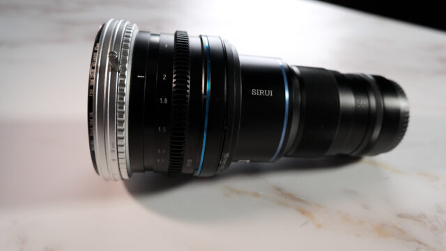 NiSi VND Swift on a SIRUI 1.3x Anamorphic lens