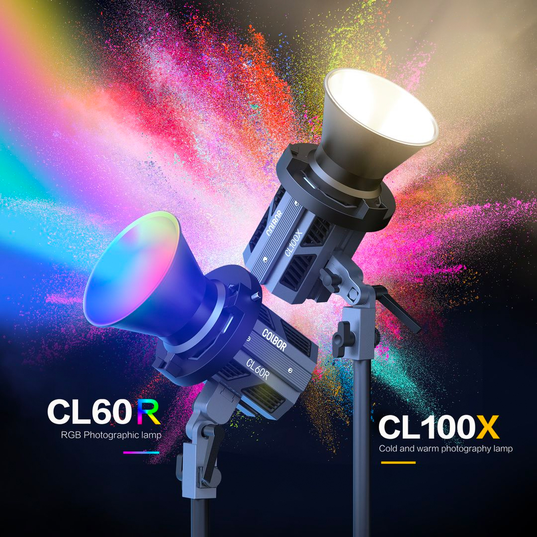 COLBOR CL60R, CL100X & CL100XM Introduced – Modular COB LED Lights
