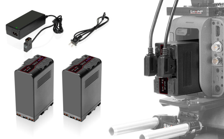 SHAPE BP-U100 Battery Kit with Travel Charger Released – For Sony FX6, FX9, and More