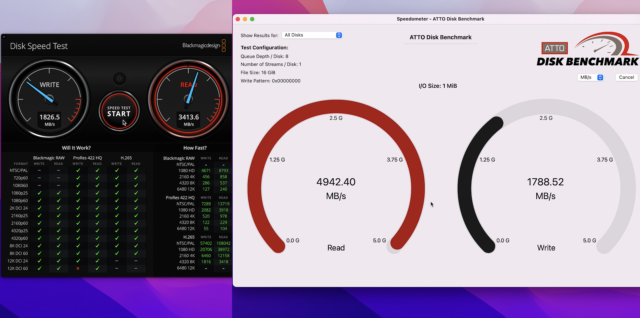 iodyne 48TB Disk Speed Test