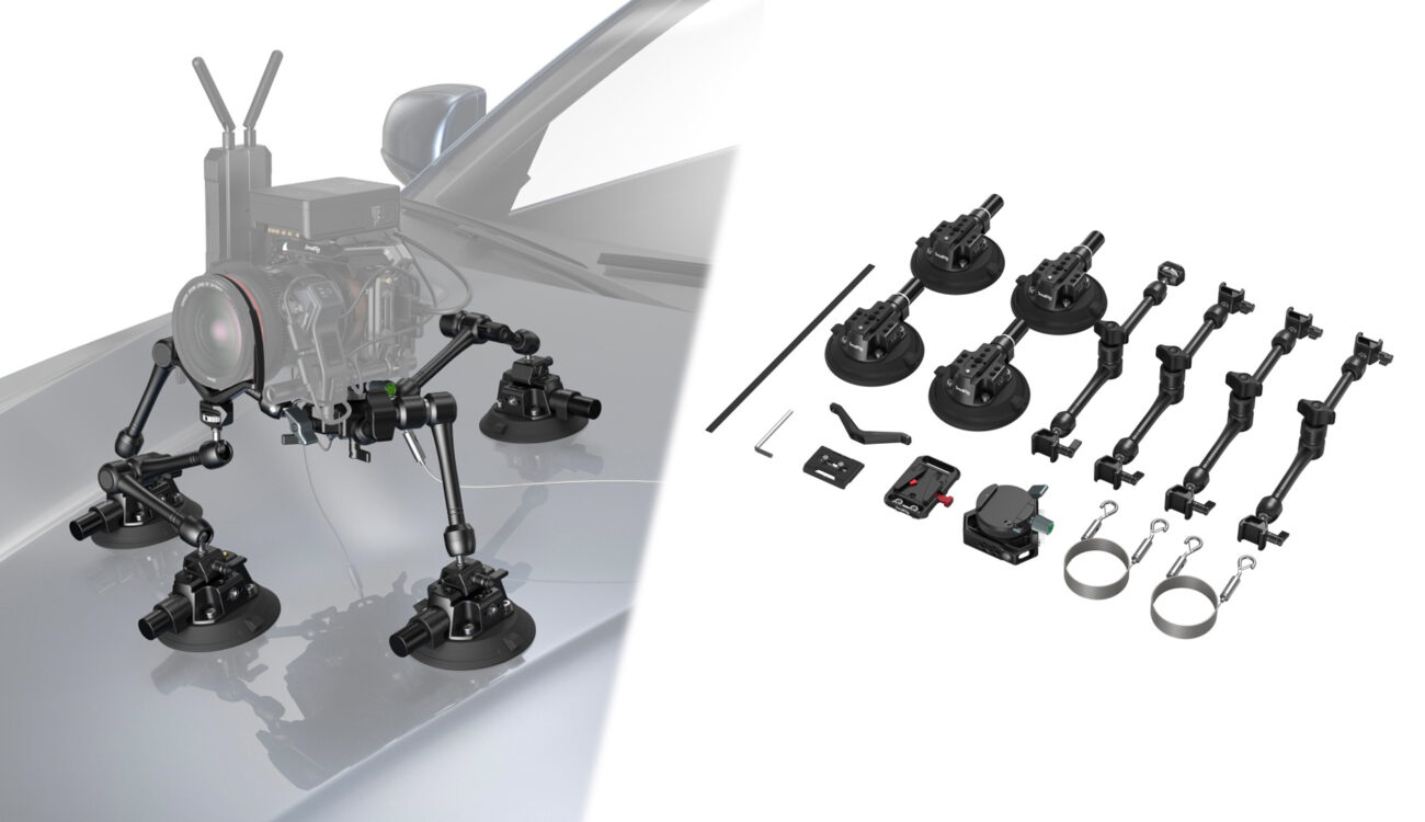 SmallRig SC-15K Introduced – 4-Arm Suction Cup Camera Mount Kit