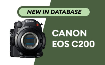 Canon EOS C200 - Newly Added to Camera Database