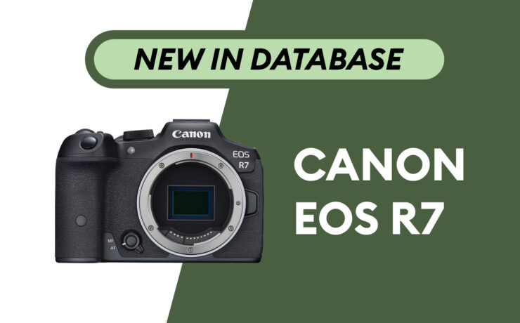 Canon EOS R7 - Newly Added to Camera Database