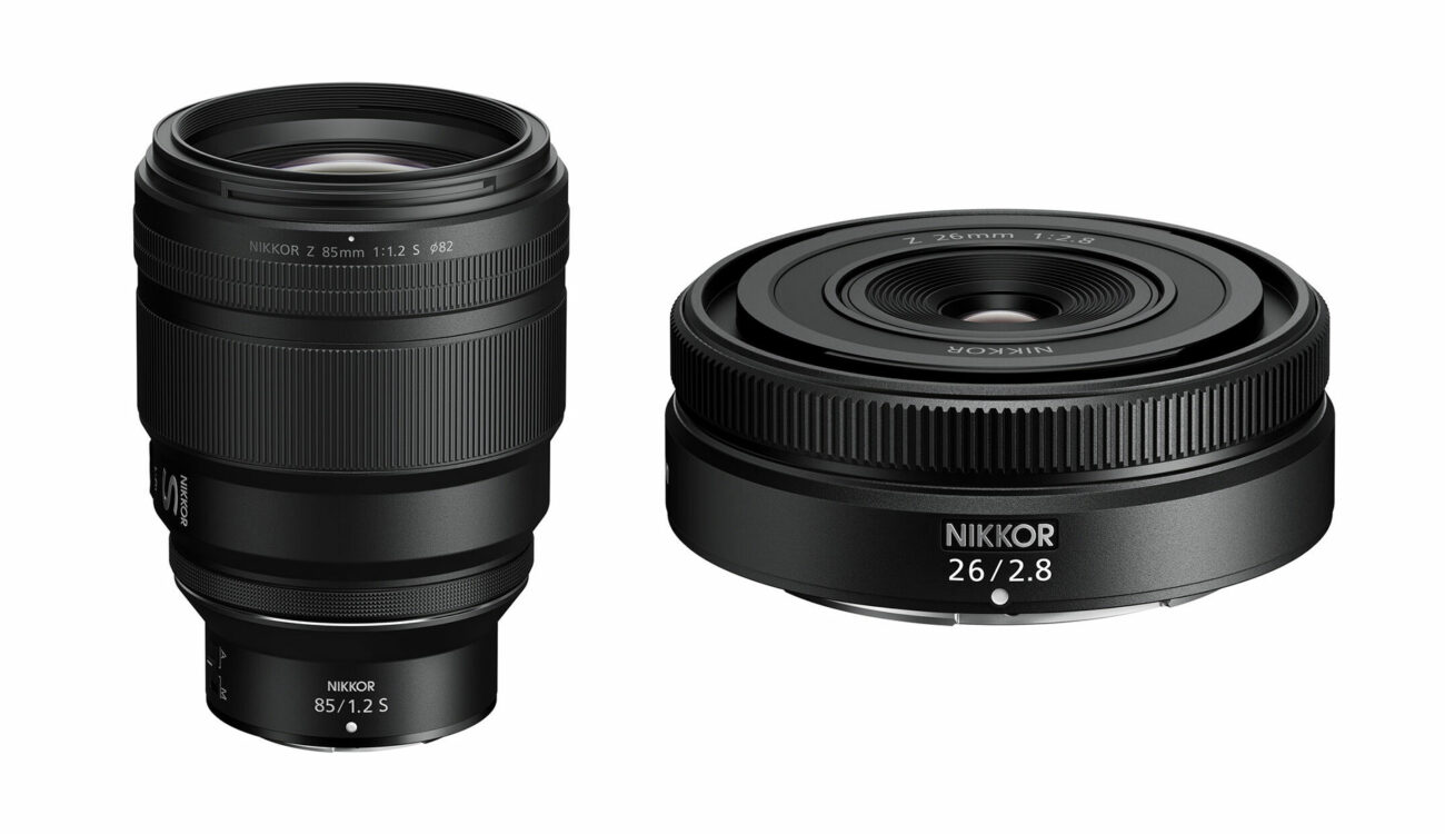 Nikon Development Lenses NIKKOR Z 85mm f/1.2 S and NIKKOR Z 26mm f/2.8