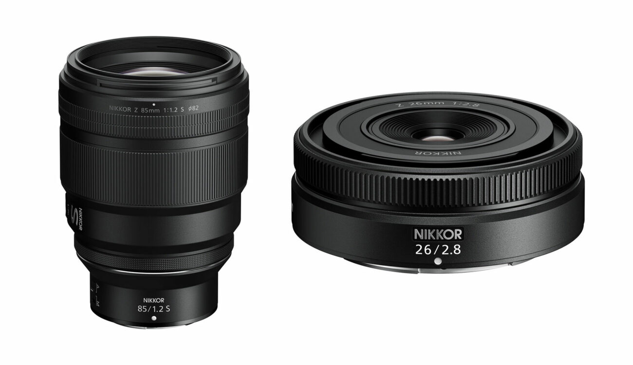 Nikon Developing Lenses NIKKOR Z 85mm f/1.2 S and NIKKOR Z 26mm f/2.8