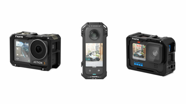 The three new action camera cages from Tilta. Image credit: Tilta