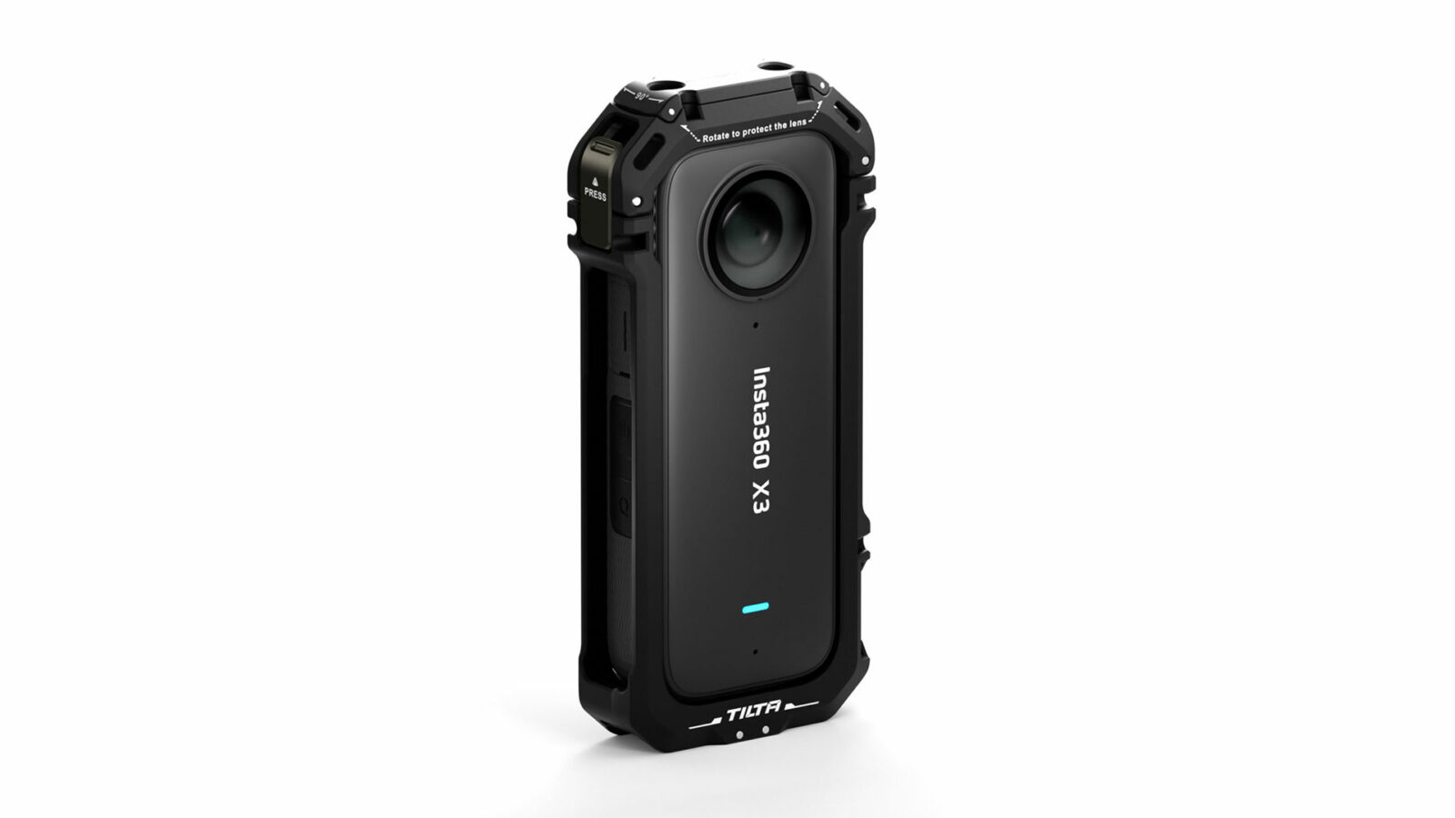 Support Caméra Moto Insta360 Réglable | Double Rotule | Compatible Support Serrage Et U | Noir | Stable Et Antidérapant