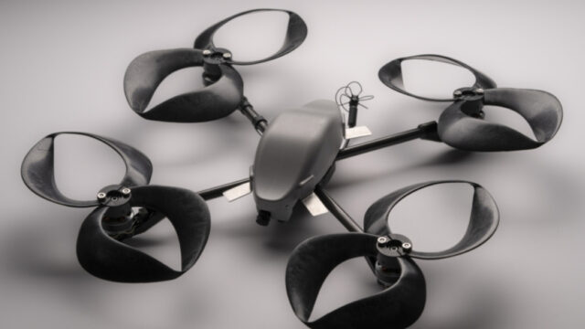 Toroidal propellers installed on a commercial drone for testing