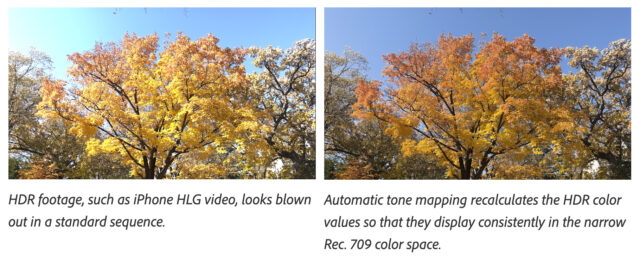 Auto Tone Mapping on/off comparison