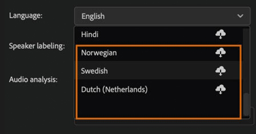 Newly-supported languages for Speech to Text