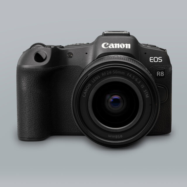 Canon EOS R8 body with RF 24-50mm F4.5-6.3 IS STM lens