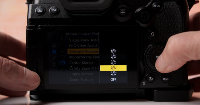 LUMIX S5 II anamorphic settings