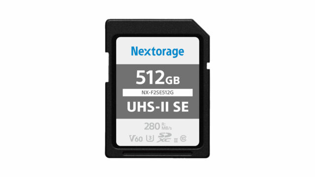 Nextorage NX-F2SE SDXC UHS-II cards. Source: Nextorage