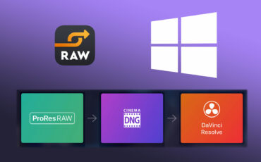 Raw Converter de ProRes RAW a CinemaDNG - Ahora disponible para Windows