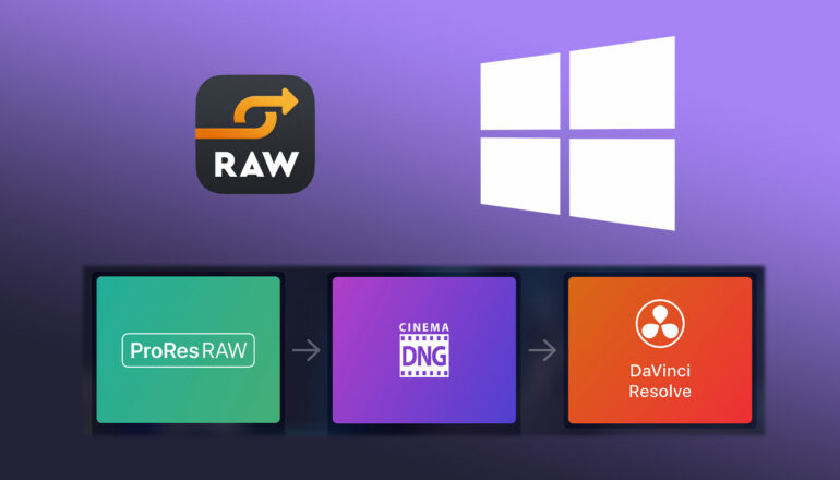 Raw Converter from ProRes RAW into CinemaDNG - Now Available for Windows