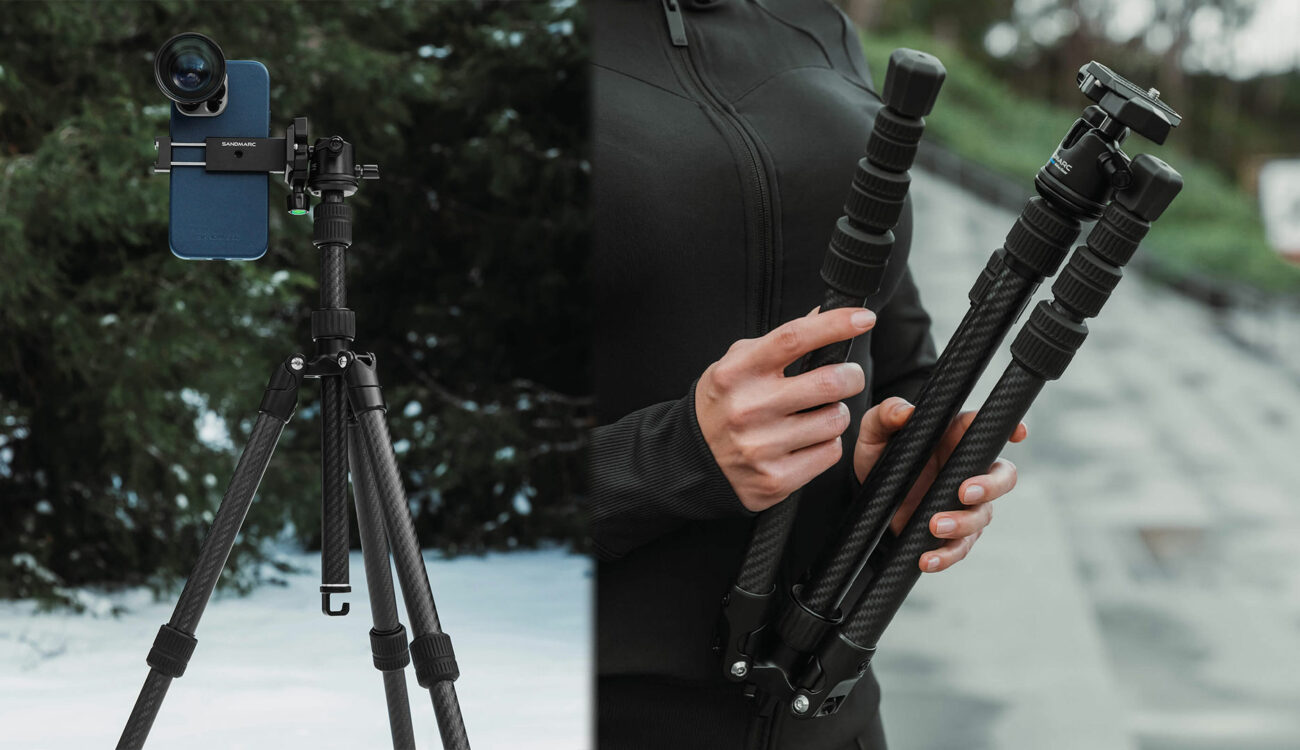SANDMARC Tripod Carbon Edition for iPhone and Smartphone Filmmaking Released
