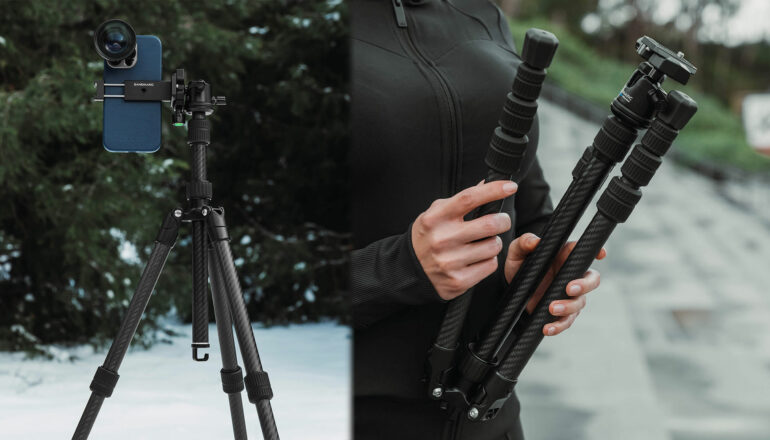 SANDMARC Tripod Carbon Edition for iPhone and Smartphone Filmmaking Released